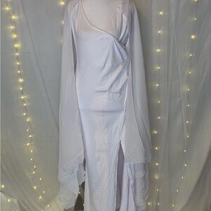 Chic Asymmetrical White Dress